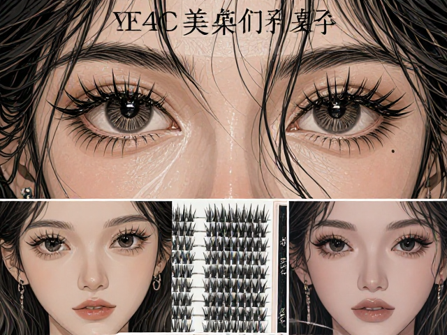 美睫培训实操套装，多种翘度睫毛混合装与仙子毛搭配教程
