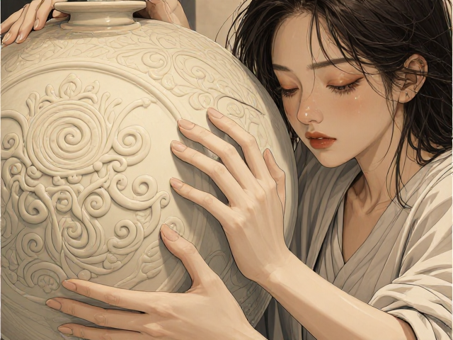 掌握纹饰堆塑技法，通过控制升温曲线，打造素雅自然的高品质瓷器