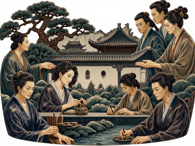 素烧景观雕塑手工贴花技法，打造高辨识度园林艺术IP