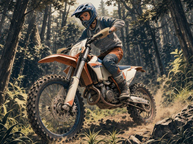 KTM 250/300 EXC林间穿行与山地攀爬实测,越野小车极限挑战