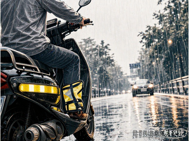 雨天警示腿套反光变弱？摩托车尾部加装反光条保命指南