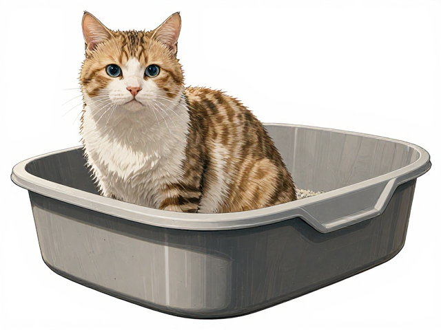 猫砂盆太小？用奖励法训练定点排泄，立规矩不乱尿
