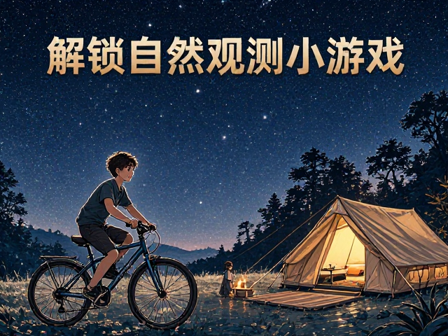 亲子户外，星空露营骑行指南，解锁自然观测小游戏