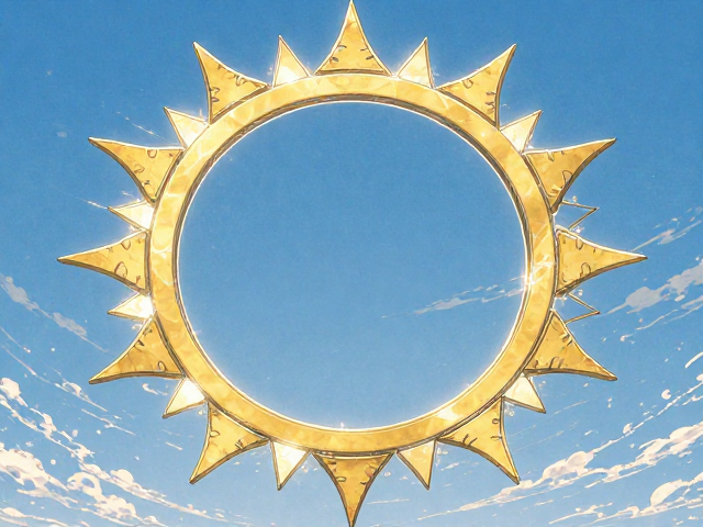 盛夏晴空下的太阳，镂空透光设计，点亮夏日清凉灵感