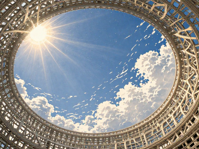 盛夏晴空下的太阳,镂空透光设计,点亮夏日清凉灵感