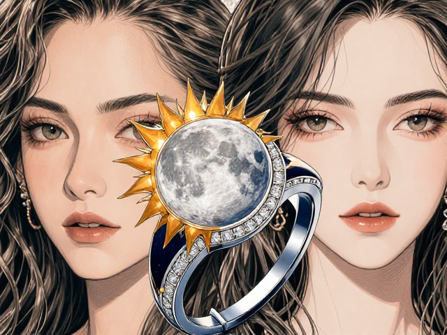 太阳与满月排镶戒指,璀璨光芒下的时尚珠宝灵感