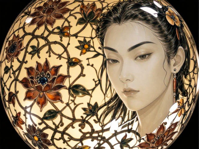 古法琉璃铜胎缠枝莲纹，非遗工艺与东方美学的双重奏