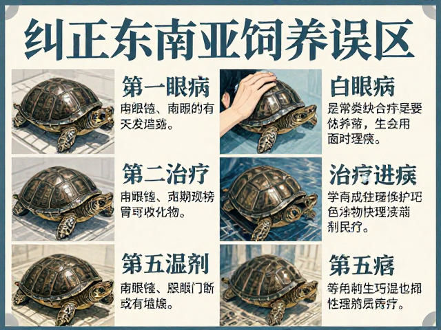 纠正东南亚龟饲养误区，白眼病预防治疗与品种特点全解析