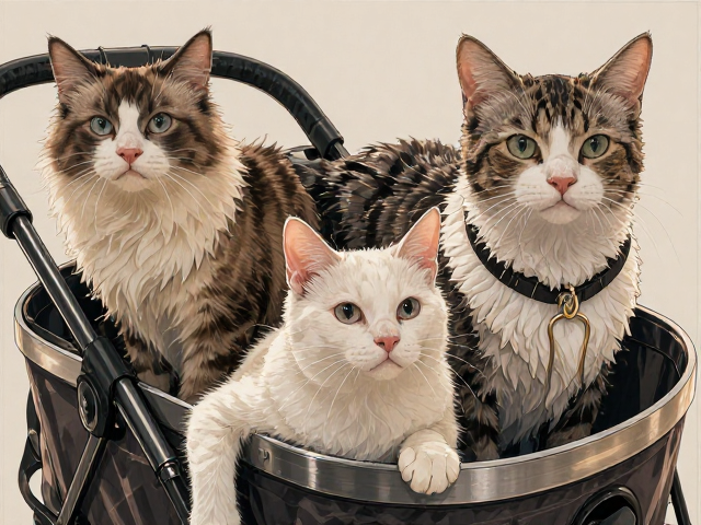 专用猫粮怎么选?搭配宠物门挡与推车,打造科学养宠生活