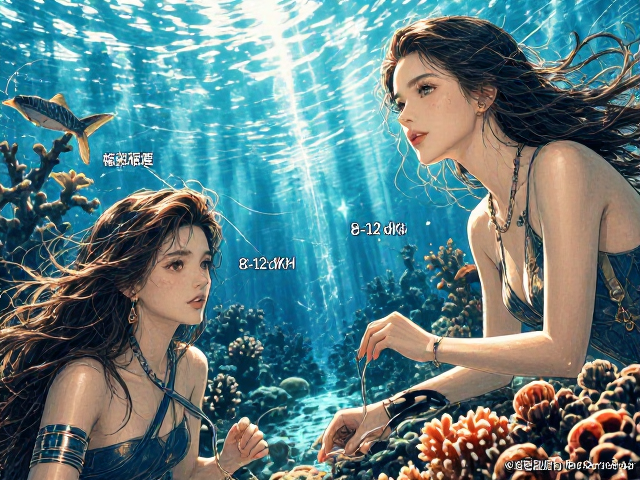 热带珊瑚礁海水硬度8-12 dKH控制，恒温系统维护指南