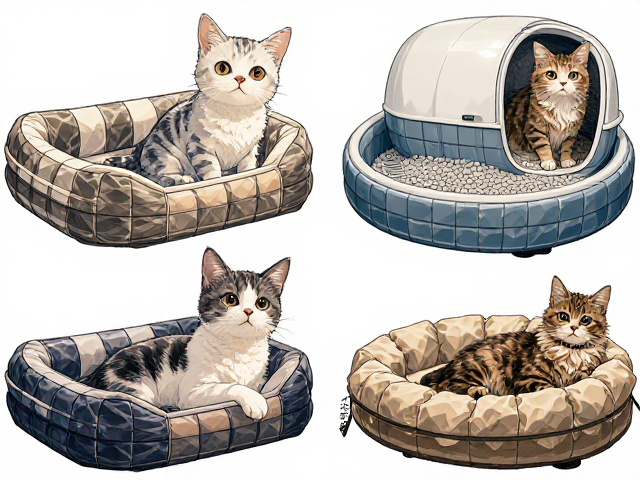 专用猫粮搭配指南，猫窝猫床与智能猫砂盆选购全解析