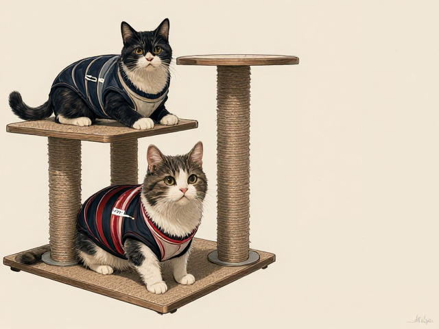 专用猫粮搭配耐磨剑麻猫爬架,夏季猫衣服选购指南