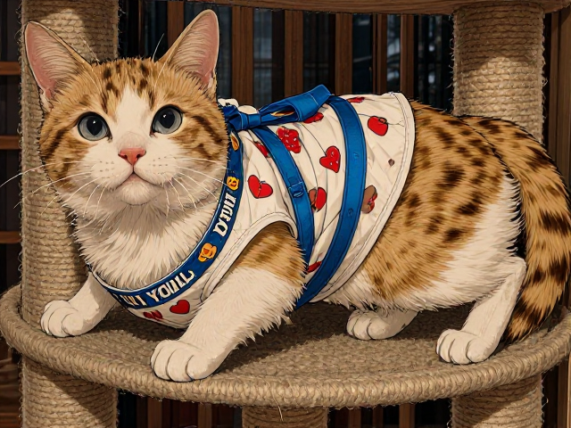 专用猫粮搭配耐磨剑麻猫爬架,夏季猫衣服选购指南