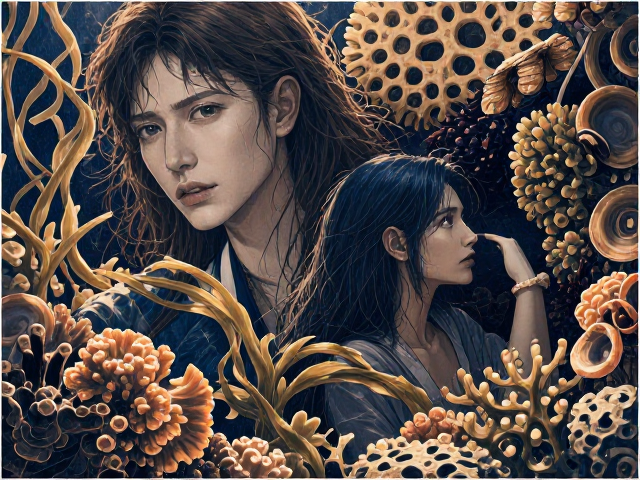 热带珊瑚礁隐蔽角落,海藻共生生态探秘