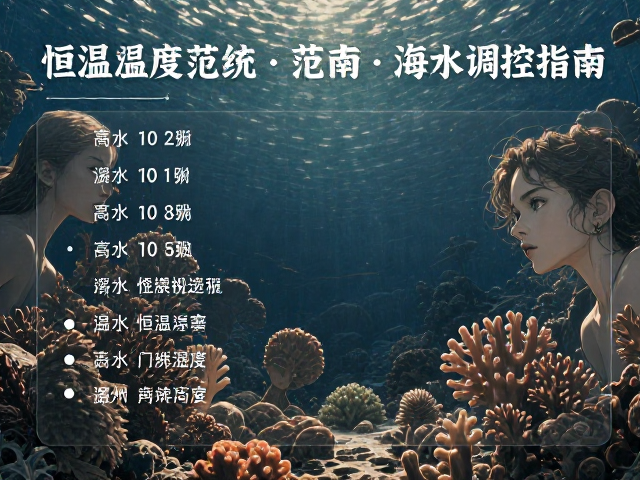 热带珊瑚礁恒温系统，最佳温度范围及海水调控指南