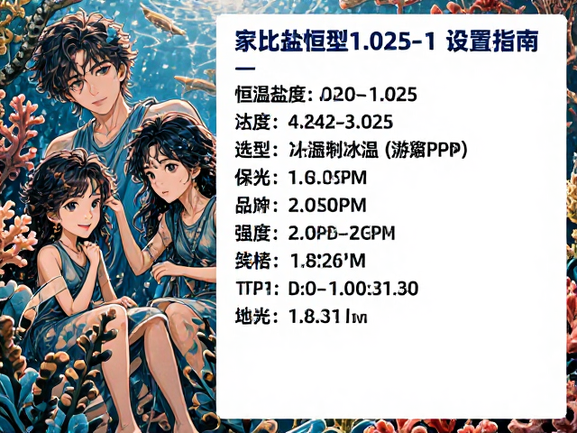 热带珊瑚礁养殖，盐度1.020-1.025与恒温系统设置指南