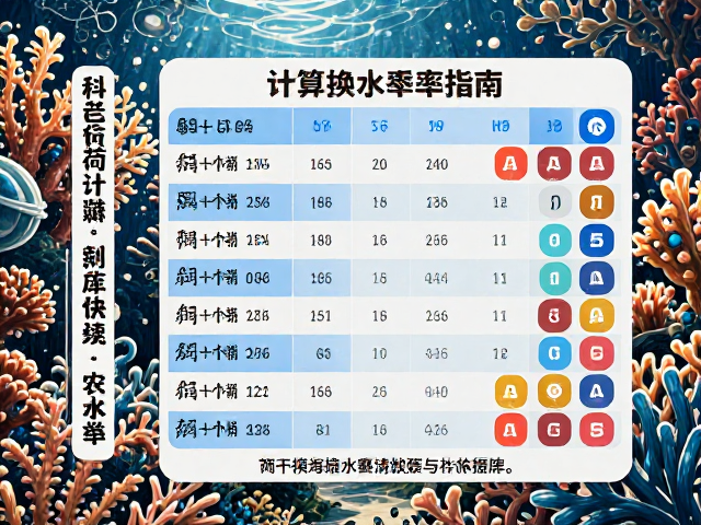 热带珊瑚礁夜间活动，科学计算换水频率指南