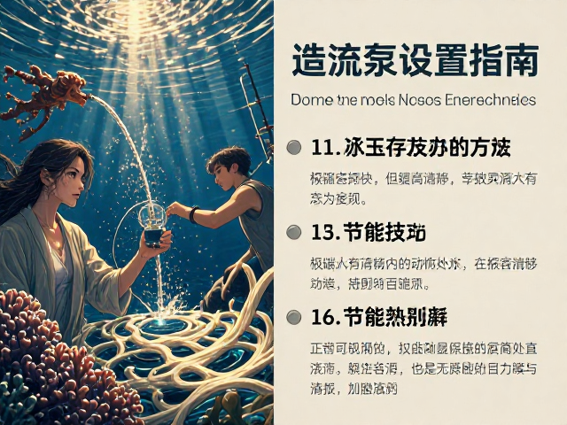 热带珊瑚礁造流泵设置指南，极端天气防护与节能技巧