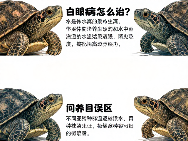 乌龟白眼病怎么治?纠正饲养误区,不同亚种水温适应范围全解析