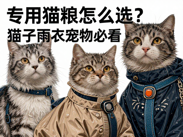 专用猫粮怎么选?猫牵引绳与宠物雨衣选购指南,新手避坑必看