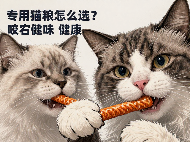 专用猫粮怎么选?咬胶搭配与健康监测指南,守护猫咪健康