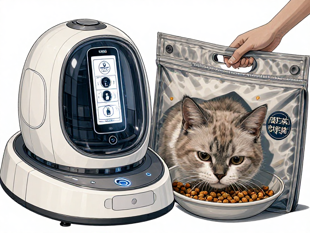 智能逗猫机器人,洗猫袋,专用猫粮喂养全攻略,轻松养宠不焦虑