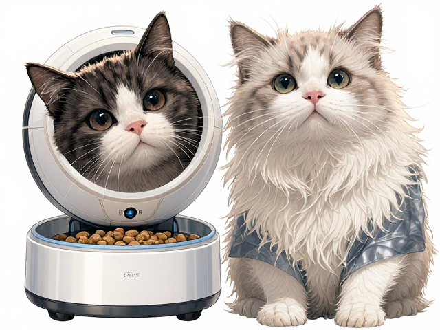 智能逗猫机器人,洗猫袋,专用猫粮喂养全攻略,轻松养宠不焦虑