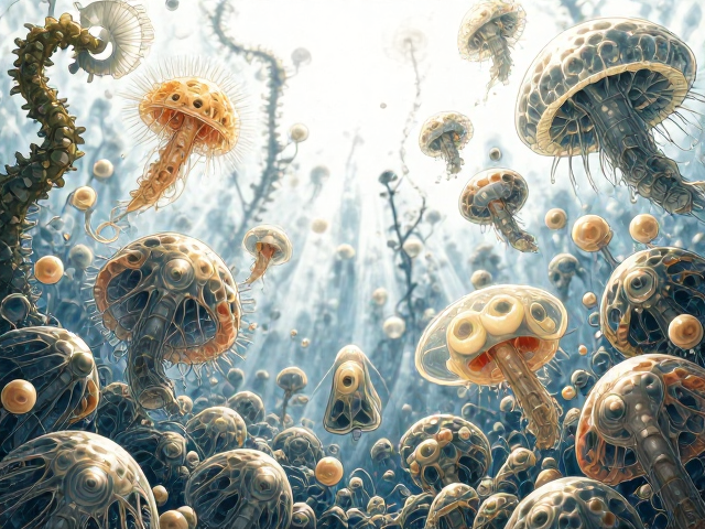 浮游生物与贝壳甲壳，藻类生长环境的秘密联系