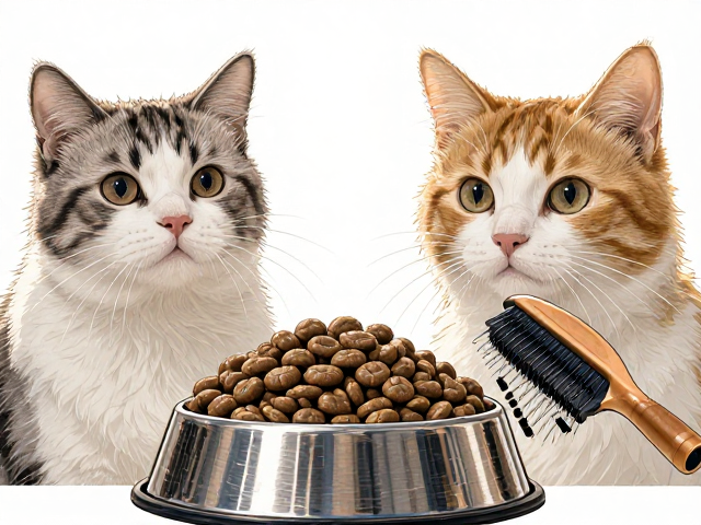 专用猫粮搭配不锈钢碗与针梳排梳，科学养猫避坑指南