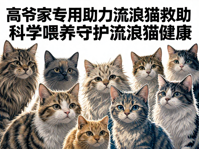 高爷家专用猫粮助力流浪猫救助，科学喂养守护流浪猫健康
