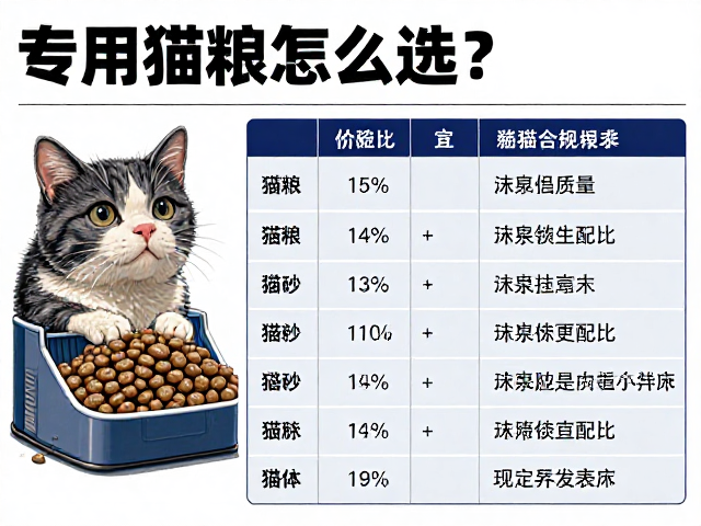 专用猫粮怎么选？猫砂铲与猫窝床铺选购指南，养猫不踩坑
