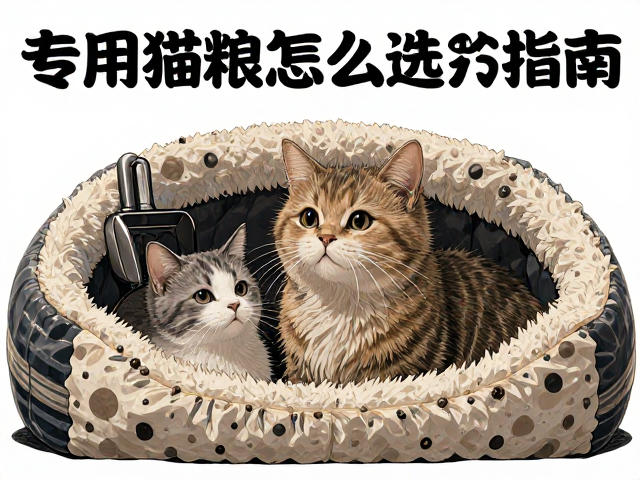 专用猫粮怎么选?猫砂铲与猫窝床铺选购指南,养猫不踩坑