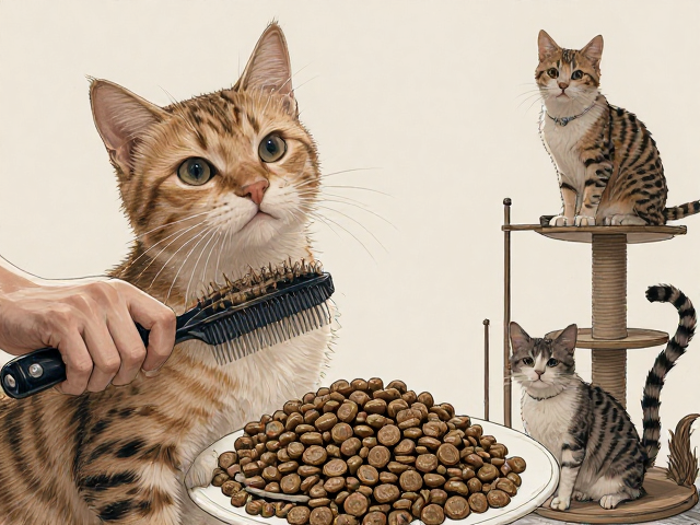 专用猫粮怎么选?搭配宠物梳子与猫爬架,打造猫咪健康舒适生活指南