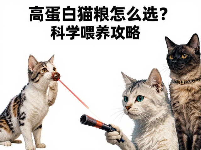 高蛋白猫粮怎么选?搭配逗猫棒激光笔,科学喂养攻略