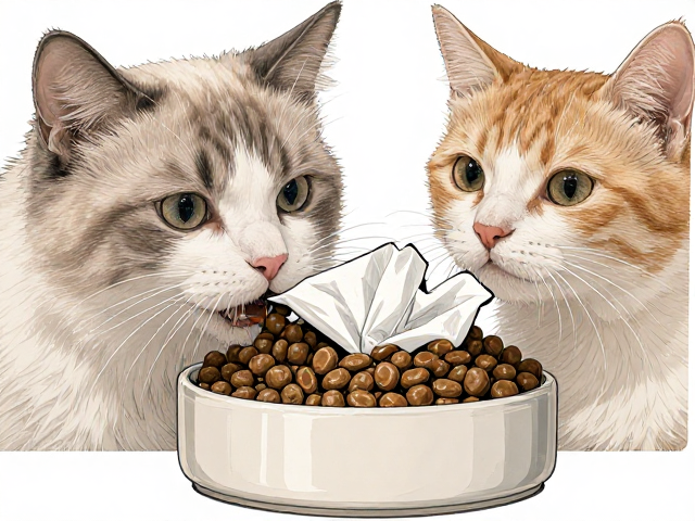 专用猫粮搭配无尖锐边角食盆与宠物湿巾,打造安全洁净喂养日常