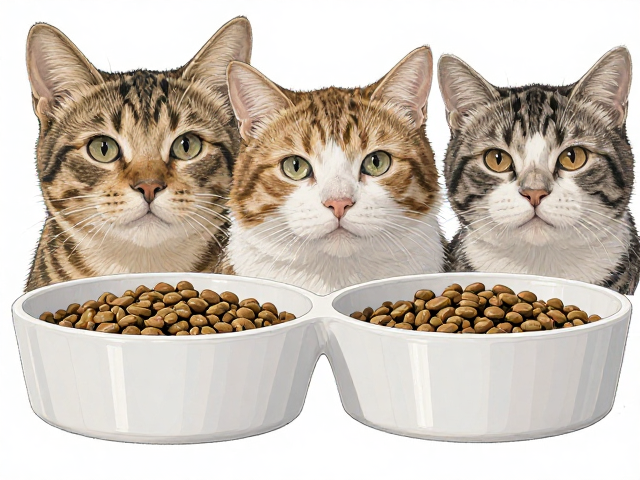 专用猫粮搭配无尖锐边角食盆与宠物湿巾，打造安全洁净喂养日常