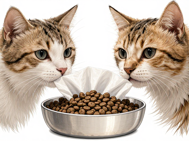 专用猫粮搭配无尖锐边角食盆与宠物湿巾，打造安全洁净喂养日常