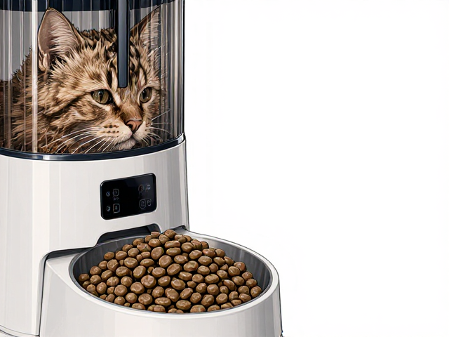 专用猫粮配自动喂食机,高易清洁性打造养宠新体验