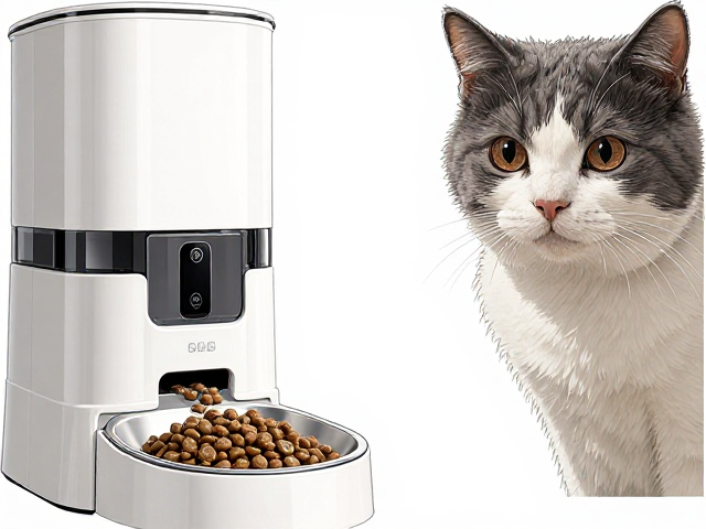 专用猫粮配自动喂食机,高易清洁性打造养宠新体验