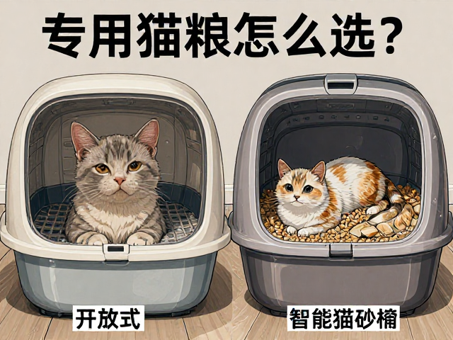 专用猫粮怎么选?开放式与智能猫砂盆对比及储粮桶避坑指南