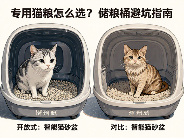 专用猫粮怎么选?开放式与智能猫砂盆对比及储粮桶避坑指南