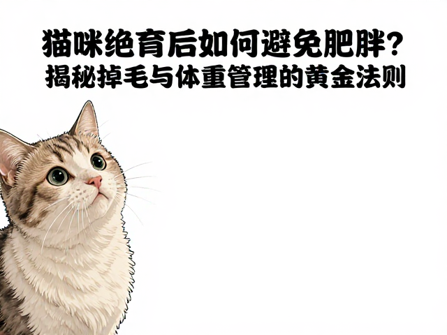 猫咪绝育后如何避免肥胖?揭秘掉毛与体重管理的黄金法则
