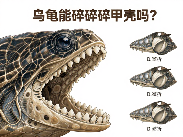 乌龟能咬碎贝壳甲壳吗？下颌齿板功能解析与防肠胃炎喂食指南