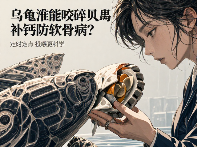 乌龟能咬碎贝壳补钙防软骨病？定时定点投喂更科学