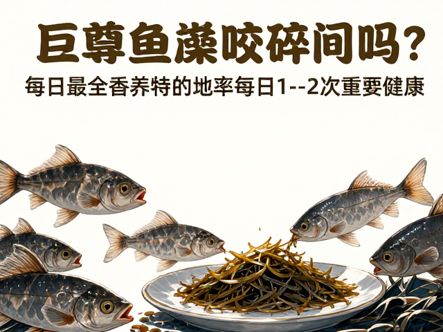 鱼能咬碎贝壳吗？投喂含藻饲料，幼鱼每日1-2次更健康
