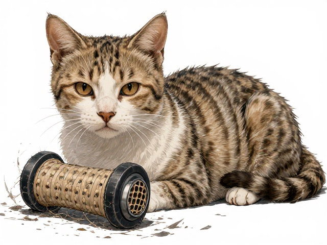 流浪猫救助后掉毛严重?选对磨爪玩具缓解焦虑,减少掉毛