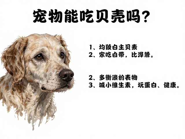 宠物能吃贝壳吗?老年犬减少高蛋白,均衡维生素的喂食指南
