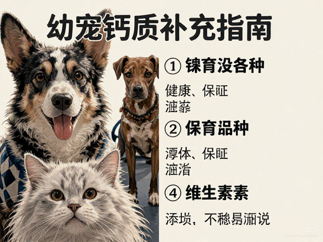 幼宠钙质补充指南，区分保育品种，精准添加钙与维生素