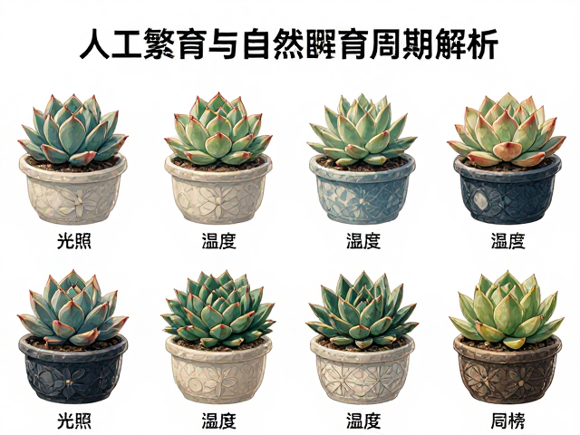 多肉植物人工繁育与自然孵化周期解析,保育技术全攻略