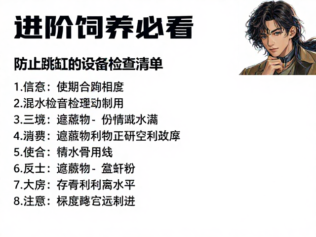 进阶饲养必看，防止跳缸的设备检查清单，新手避坑指南